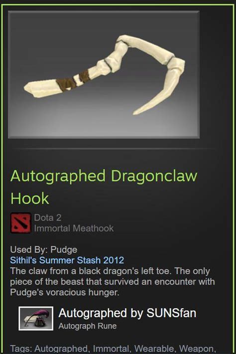 Buy Autographed Dragonclaw Hook $67.841.